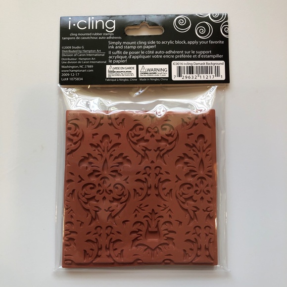 STUDIO G Floral + Baroque i-Cling Foam Cling Rubber Stamps Set of 2, RARE, NEW! - Picture 12 of 12